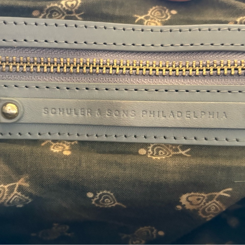 Anthropologie Schuler and Sons Philadelphia soft grey leather bag. - Picture 4 of 6